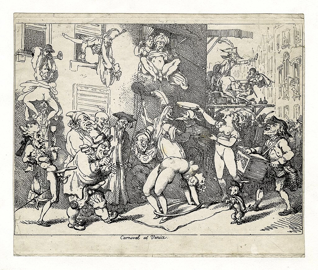 Thomas Rowlandson-12-Carnevale di Venezia